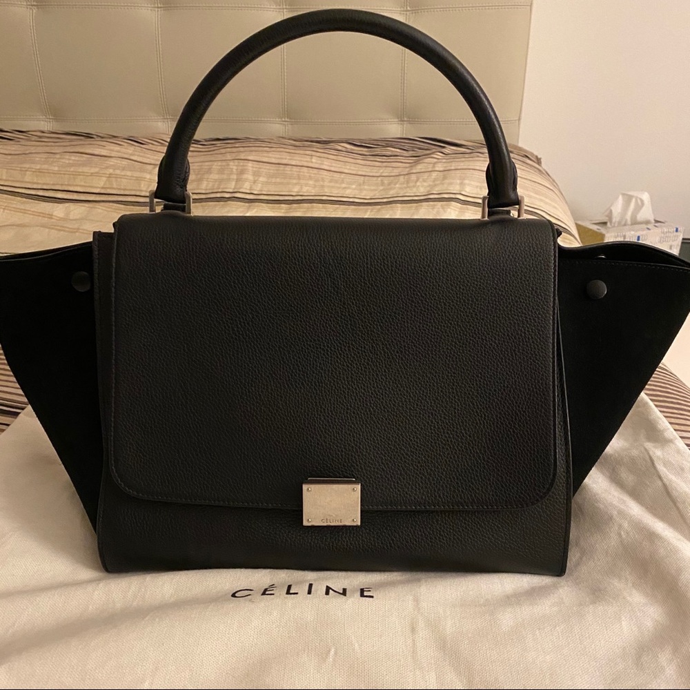 Celine Black Trapeze Handbag